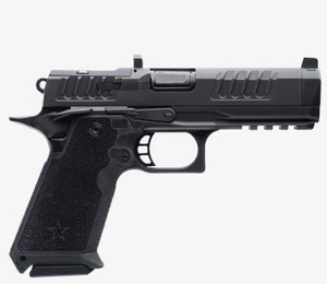 Staccato HD P4.5 2011 9mm optics-ready pistol with 4.5-inch barrel and black DLC finish.