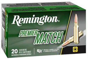 Remington Premier Match 6.5 Creedmoor 140 grain Sierra MatchKing BTHP ammunition 20 round box