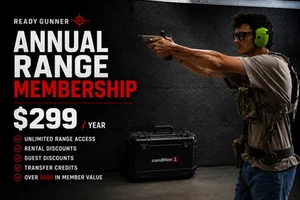 Ready Gunner Annual Range Membership with unlimited indoor range access