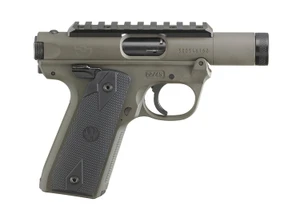 Ruger Mark IV 22/45 Tactical .22 LR pistol, OD Green, right side view