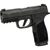 Sig Sauer P365 XMACRO 9mm optic ready pistol with 3.7-inch barrel and black Nitron finish, angled inward and to the left