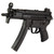 Century Arms AP5-P Base 9mm pistol with 5.75 inch threaded barrel and matte black finish angled inward to the left