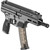 Springfield Kuna 9mm semi automatic pistol with 6 inch threaded barrel M-LOK handguard and black finish angled inward to the right