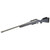 Ruger American Generation II rifle in 6.5 PRC with 20 inch barrel, gunmetal Cerakote finish, and gray splatter stock angled outward to the left
