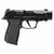 Sig Sauer P365 Luxe 380 ACP pistol with 3.1 inch barrel, integrated compensator, AXG metal grip, and black cerakote finish pointing right