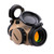 Aimpoint Micro T-2 FDE Cerakote 2 MOA red dot reflex sight without mount front view