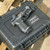 Condition 1 16 inch 2 pistol hard case in black with waterproof construction and pre-cut foam storage, closed with pistol on top