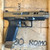 CANiK TTI Combat 9mm full size pistol with compensator, ported barrel, and TTI Bronze finish, in store image pointing to the right