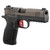Dan Wesson DWX Compact 9MM optics-ready pistol with match-grade barrel, aluminum frame, tritium front sight, and black DLC finish, stock image angled to the right