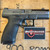 CZ P-10 C OR Ported 9MM compact pistol with integrated compensator, optics-ready slide, polymer frame, and 15-round magazine capacity, in store image pointing to the right