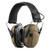 Savior Equipment Apollo Electronic Hearing Protection Ear Muffs in Tan featuring 24dB NRR, active sound compression, dual microphones, and adaptive cool gel ear pads, stock image