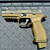 Agency Arms x Sage Dynamics SIG Sauer P320 9mm pistol in ODG Nitride featuring the Agency Optic System, integrated Sage compensator, Icarus Precision grip module, and suppressor-height sights, in store