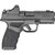 Springfield Hellcat Pro Comp OSP 9mm pistol with Viridian green dot, four magazines, and range bag, stock image