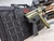 HK SP5K-PDW 9mm pistol with 5.83 inch threaded tri-lug barrel and Bazooka Green Cerakote finish left view