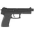 HK Mark 23 .45 ACP pistol with 5.87 inch threaded barrel in black, stock image pointing to the right