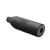 FOR Systems Pluto 9 9mm titanium suppressor with Graphite Black Cerakote finish. Stock image. Angled view.