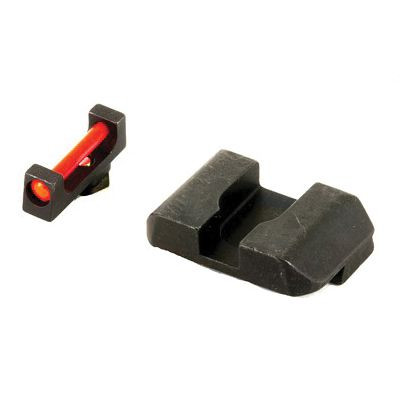 AmeriGlo GFB-103 Target sight set for Glock, red fiber optic front, black rear
