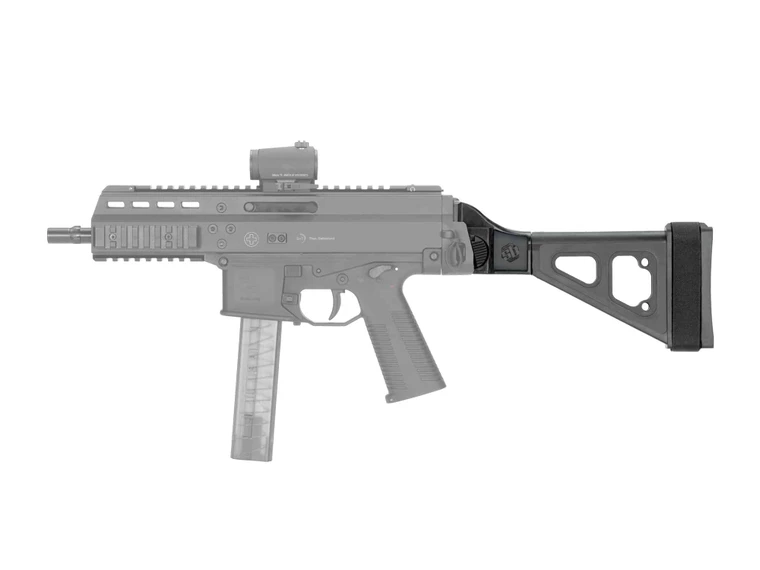 SB Tactical SBT side folding pistol brace for B&T APC9 and HK UMP, black