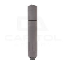 CAT SC modular 9mm suppressor in titanium with short and long configuration on white background