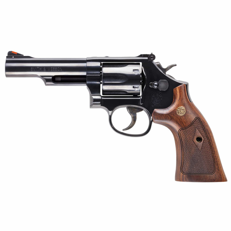 Smith and Wesson Model 19 Classic 357 Magnum revolver with 4.25 inch barrel and wood grips