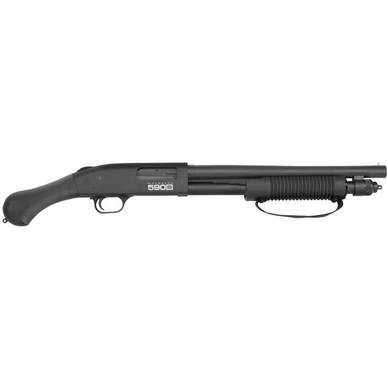Mossberg 590S Shockwave 12 gauge pump-action shotgun with 14.375-inch barrel and Shockwave grip