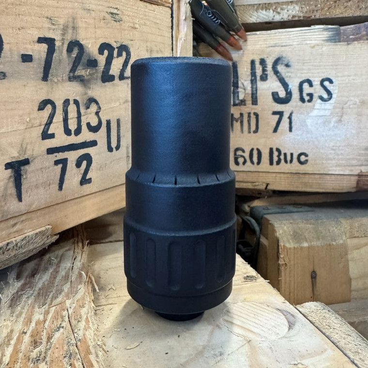 Stealth Additive Works TISHA 9mm suppressor with titanium construction and low back pressure design, in store image