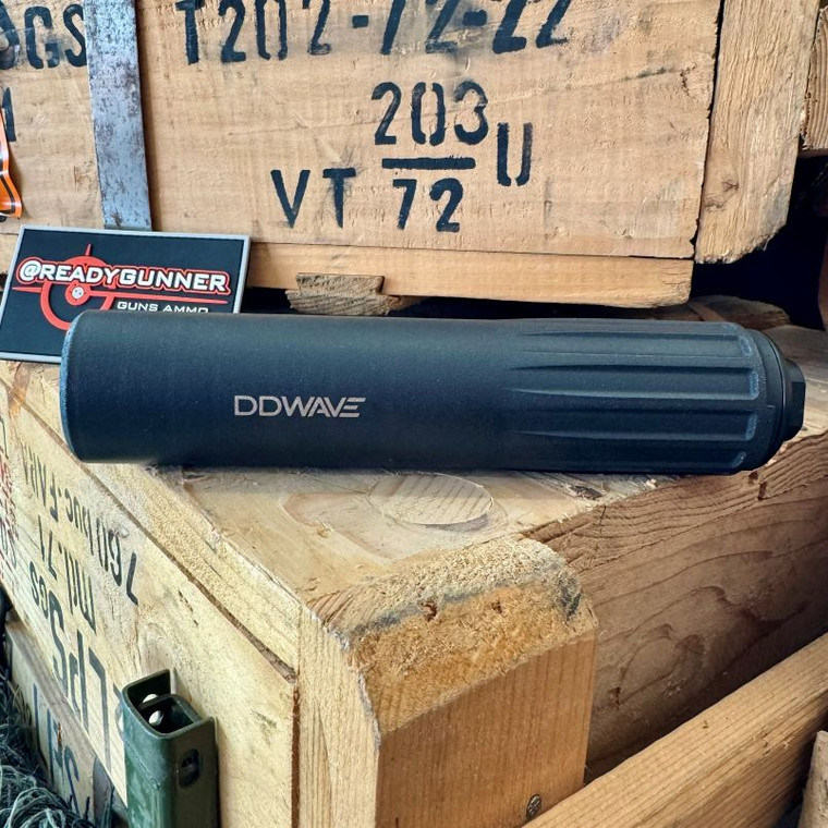 Daniel Defense DD WAVE Direct Thread 5.56 suppressor featuring one-piece 3D printed superalloy construction and advanced cascading baffle design in store image