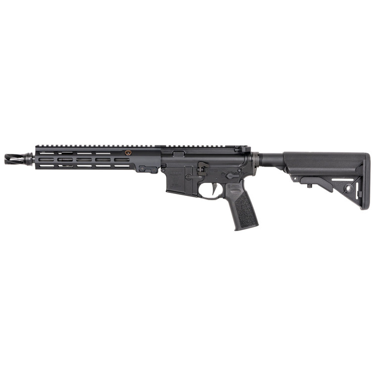 Geissele Super Duty MOD1 11.5-inch 5.56 NATO short-barreled rifle with MK16 M-LOK rail and HUXWRX QD flash hider, left