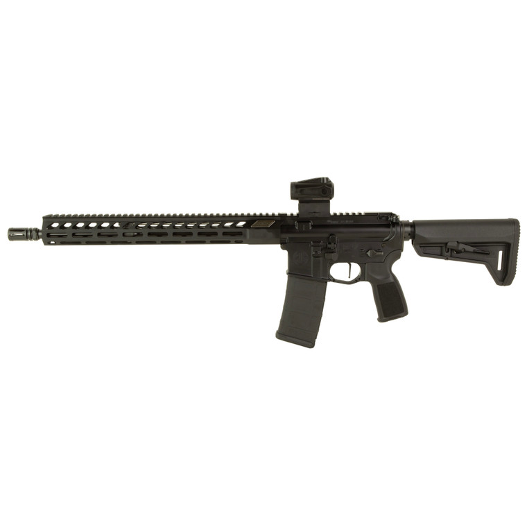 SIG Sauer M400 FORGE 5.56 NATO AR-15 rifle with ROMEO-MSR Gen II red dot and free-float aluminum handguard, left