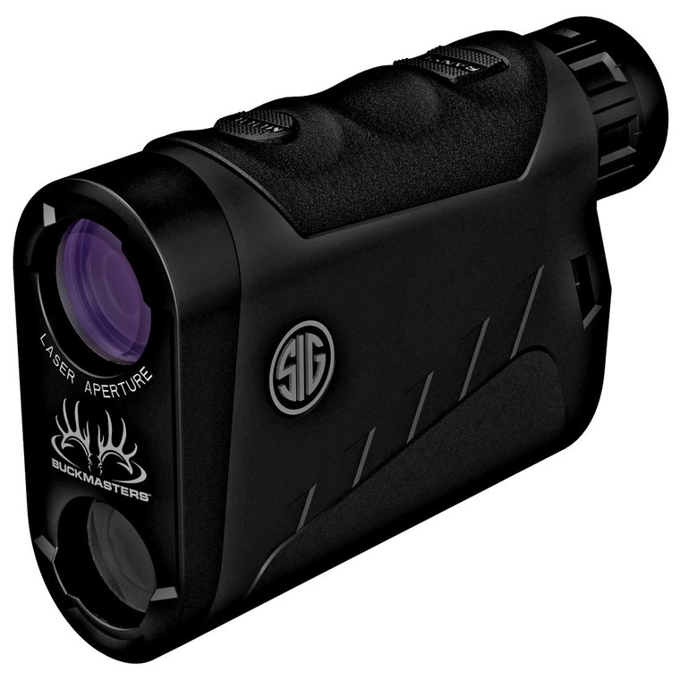Sig Sauer Buckmasters 1500 6x22mm rangefinder with red LED display in black.