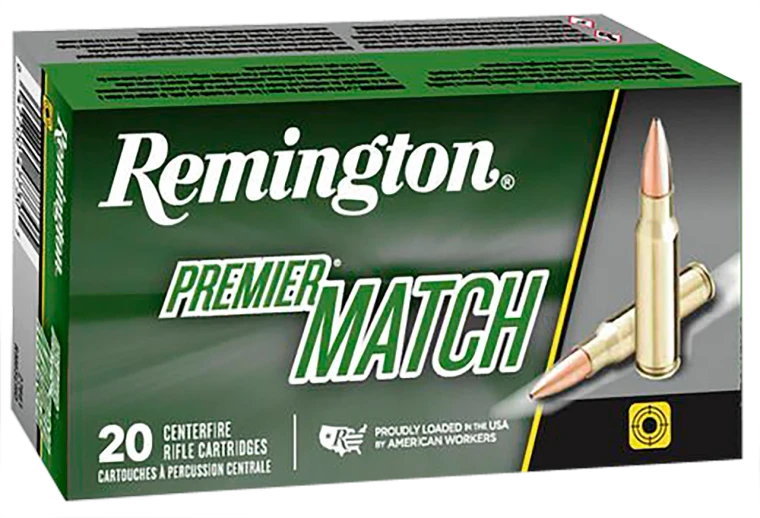Remington Premier Match 6.5 Creedmoor 140 grain Sierra MatchKing BTHP ammunition 20 round box