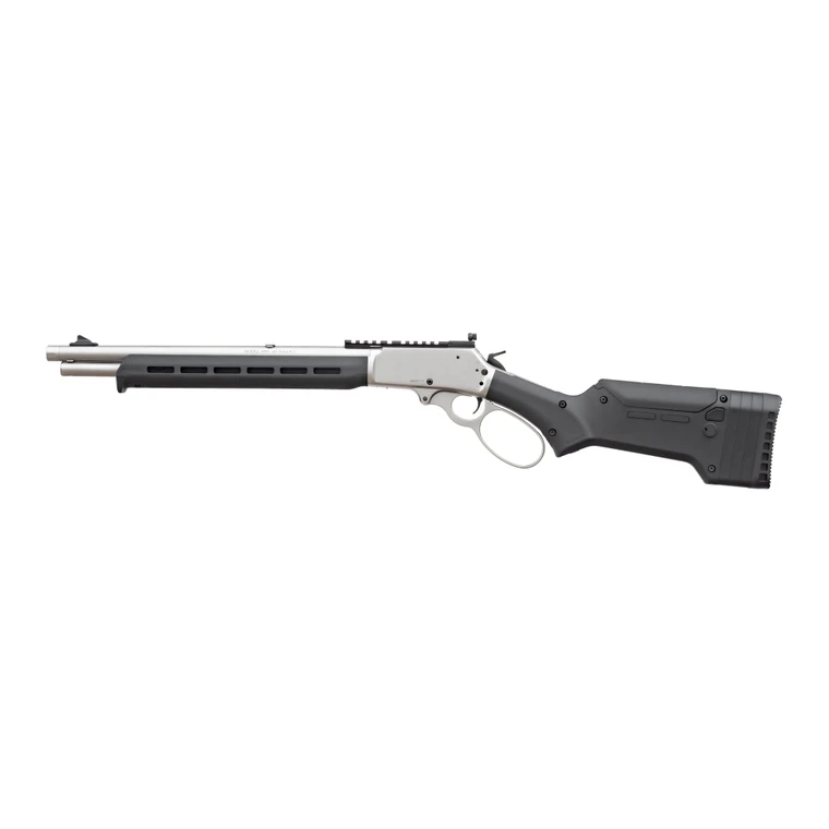 Marlin 1895 Trapper .45-70 Government lever-action rifle with black Magpul ELG stock and stainless finish