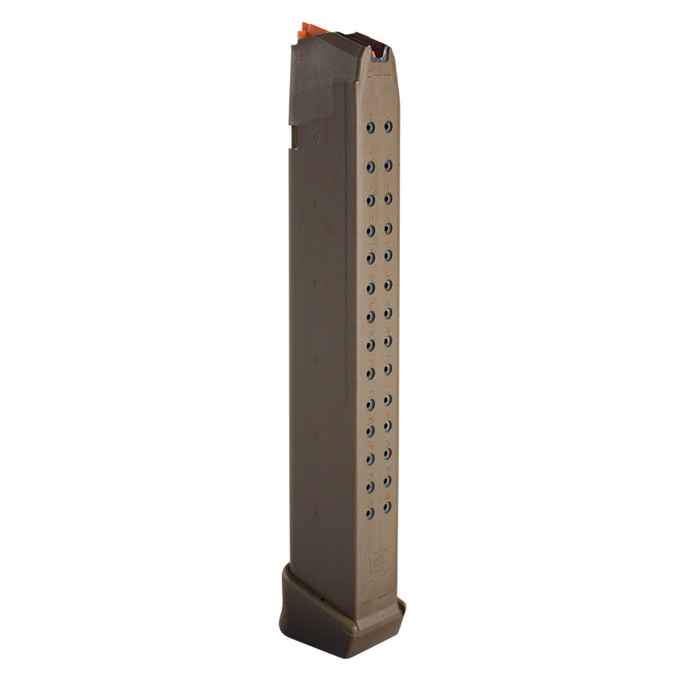 Glock OEM G17/34 9mm 33-round factory magazine FDE