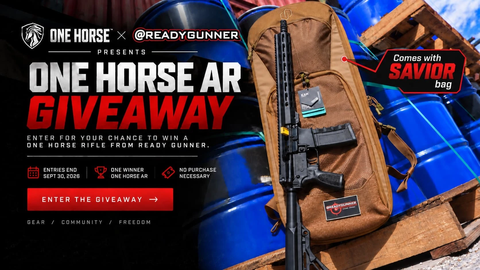 One Horse x Ready Gunner AR Giveaway