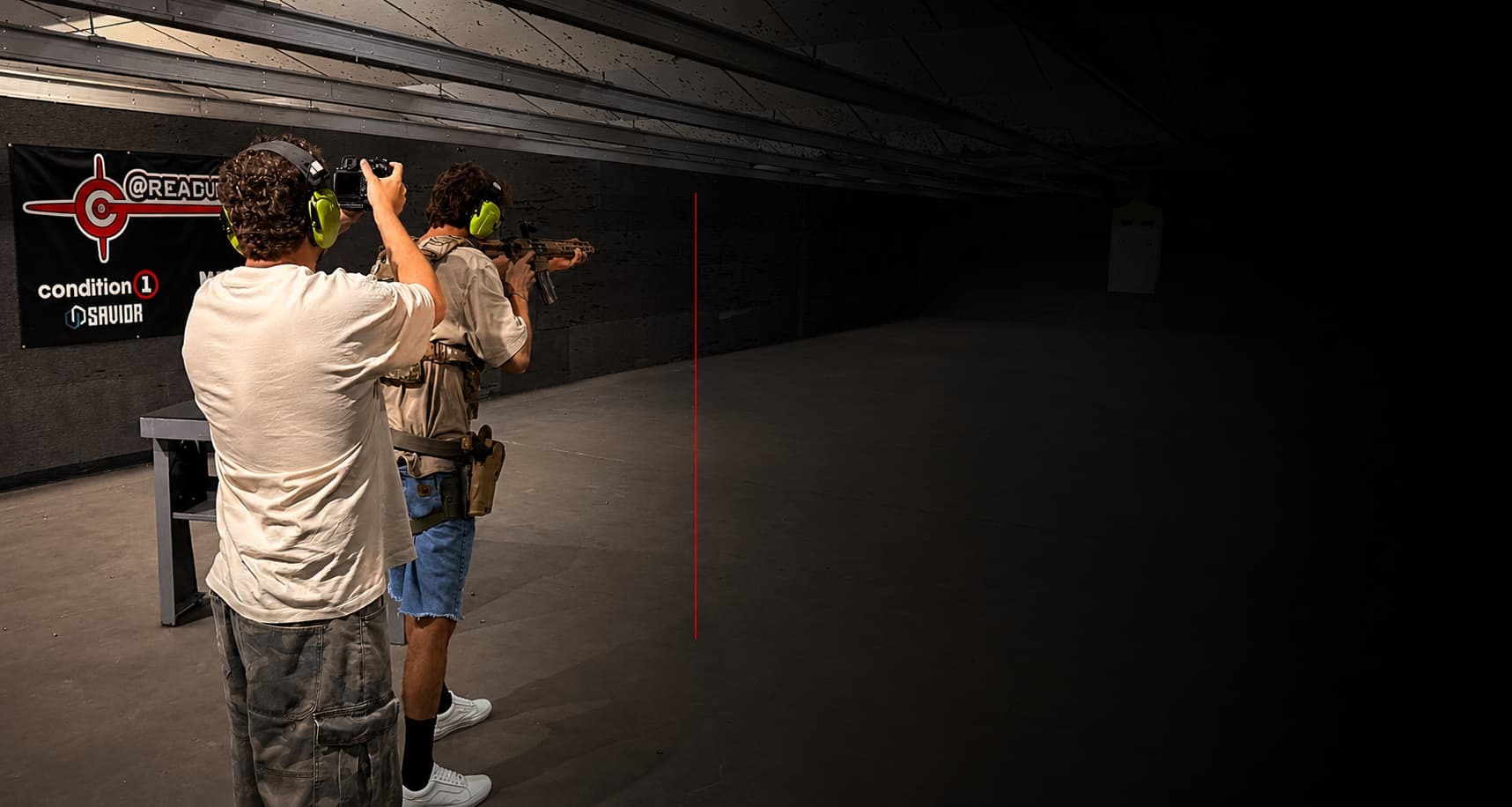 Ready Gunner team filming original firearm and indoor range content