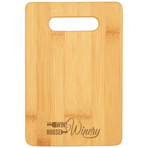 Bamboo Rectangle Cutting Board with Metal Cheese Cutter