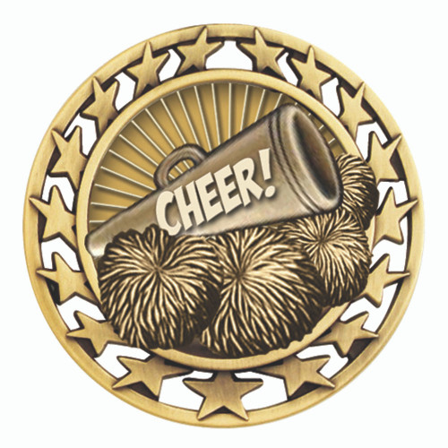 2 1/2" Star Medal Cheer Medal Paradigm Recognition