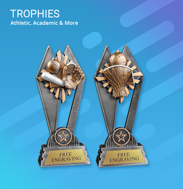 Express Medals Champion Baseball Trophy and Gold Color Championship Ring with Gift Box Award Tournament Set Fantasy Presentation