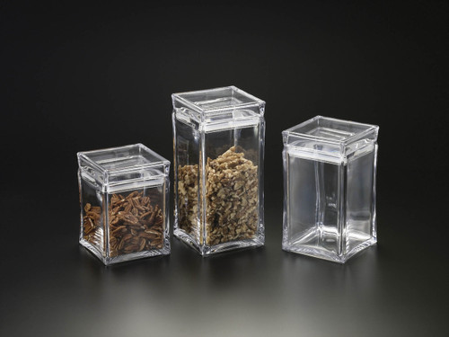 Acrylic Square Canister