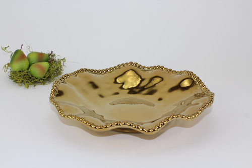 Pampa Bay Monaco Round Serving Piece (CER-1135-G)