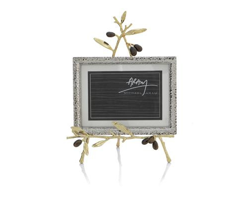 Michael Aram Olive Branch Gold Convertible Easel Frame 