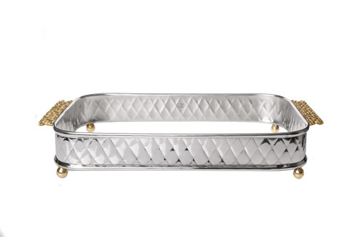Classic Touch Pyrex Holder With Mosaic Handles