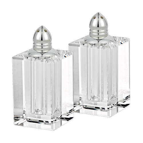 Badash Crystal Pair Salt & Pepper - Spirit Platinum