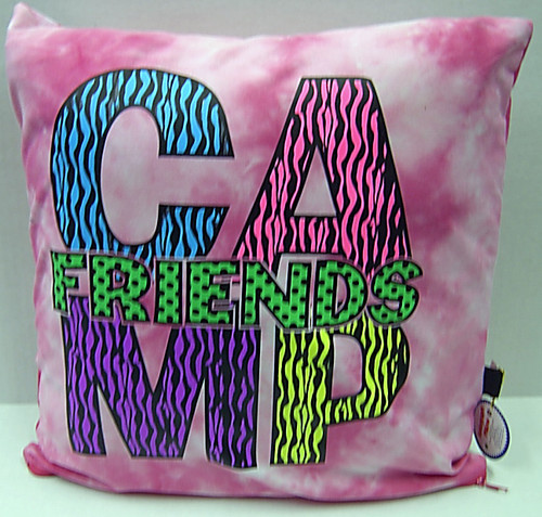 Camp Friends Zebra Autograph Pillow