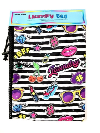 Stripe Patches Laundry Bag