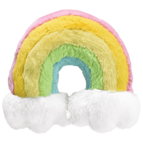 Rainbow Furry Neck Pillow