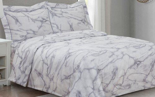 French Marble White Linen Set