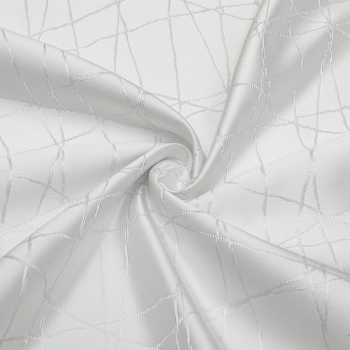 Jacquard Tablecloth White/Silver Rays