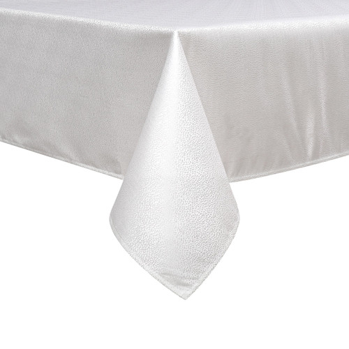 Jacquard Tablecloth White Slate