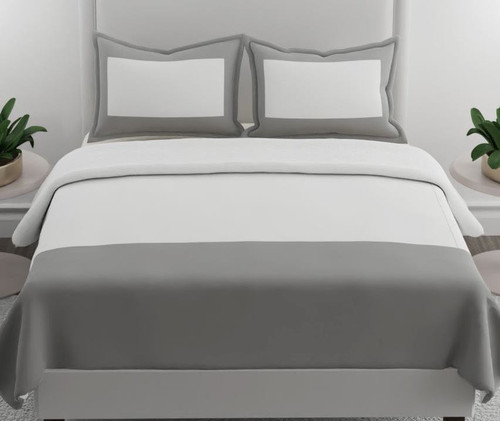 Zoe White/Platinum Linen Set